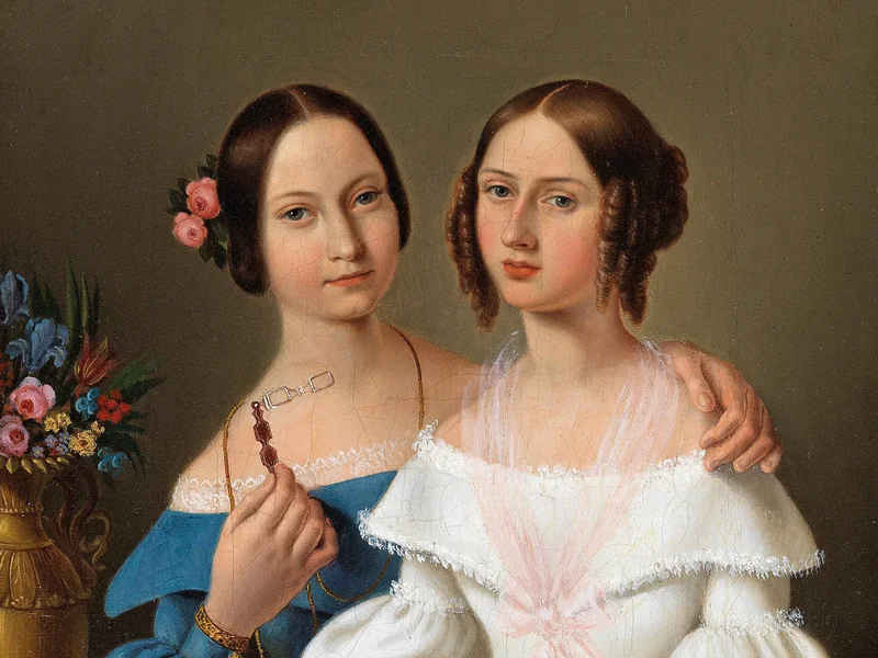 1804-Giovanni Schiavoni - Ritratto delle sorelle Auguste von Luschin e Caroline von Luschin